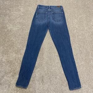 Paige hoxton ankle jeans womens 26x28 mid rise dark wash stretch blue jeans